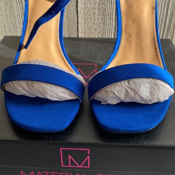 New Material Girl Blaire 5 Cobalt Sandal - Size 7.5W - Picture 3 of 10